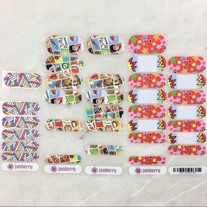 Jamberry Comic Partials Lot